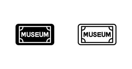 Museum Tag Vector Icon