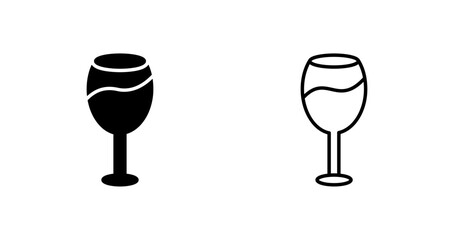 Wine Glass Vector Icon