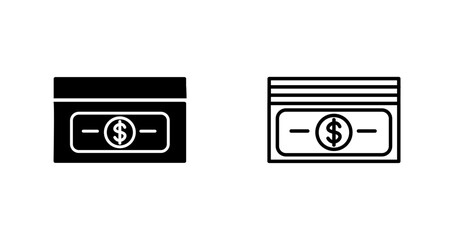 Pack of Bills Vector Icon