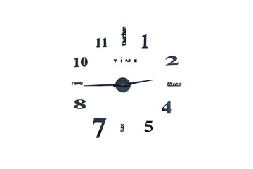 wall clock isolated on a white background