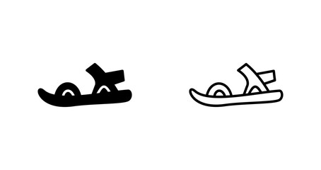 Stylish Sandals Vector Icon