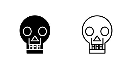 Skull X ray Vector Icon