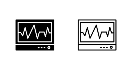 Electrocardiogram Vector Icon