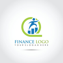 Finance Logo Template. Vector Illustrator