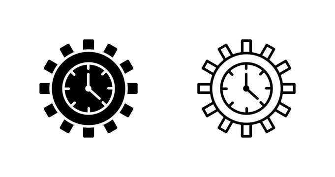 Time Optimization Vector Icon