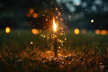 Obraz premium Sparkling spafire, explosion, space, flame, abstract, light, night, black, burn, nebula, red, dust, astronomy, sky, star, color, glow, white, herklers create trails of light, illuminating the darkness