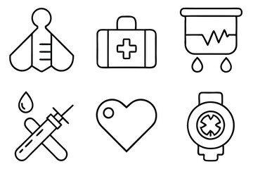 Healthcare line art illustration Iconic Healthcare Illustration Styles