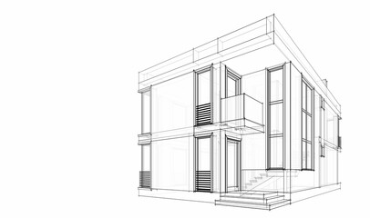 architectural drawing 3d