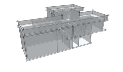 architectural drawing 3d