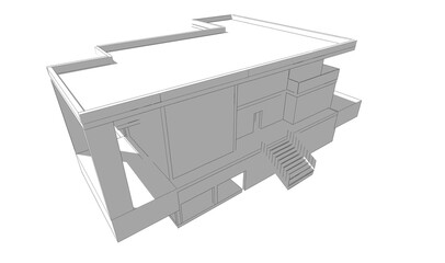 architectural drawing 3d