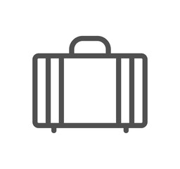 Baggage and travel icon outline and linear vector.	
