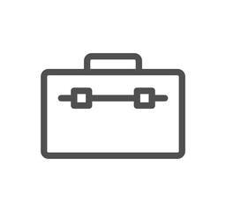 Baggage and travel icon outline and linear vector.	
