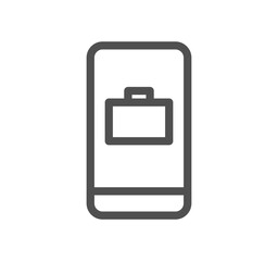 Baggage and travel icon outline and linear vector.	
