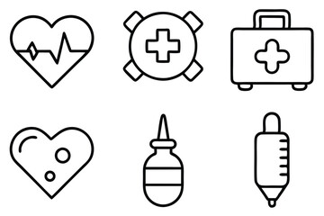 Healthcare line art illustration Versatile Healthcare Drawing Techniques