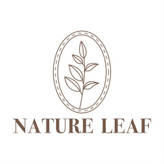 Nature Botanical Logo Design Vector