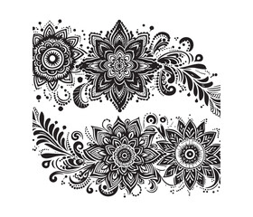 Mehndi lace vector design,awesome Mehndi lace svg,high resolution printable Mehndi lace artwork