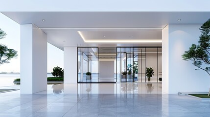 Obraz premium Modern Minimalist Entrance