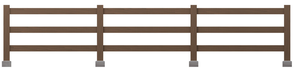 Rustic Wooden Farm Style Fence Design