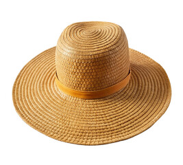 Straw hat isolated on white background