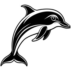 Dolphin vector silhouette 