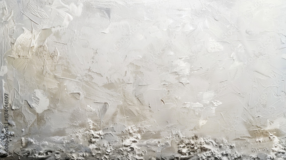 Poster Texture of concrete wall with plaster and paint blank space in background