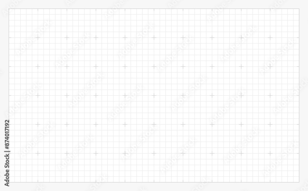 Wall mural square grid background with empty space. design of square graph paper, school math sheet, grid paper