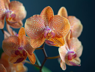 Vibrant Orange Orchid in Full Bloom