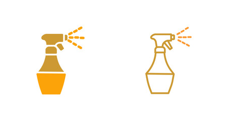 Water Spray Bottle Vector Icon