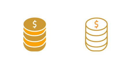 Stack Of Coins Vector Icon
