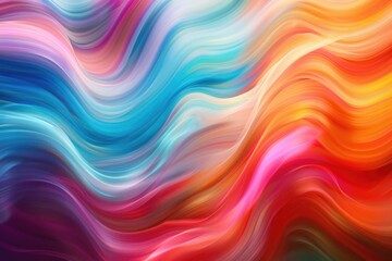 Obraz premium Colorful Wave. Abstract Rainbow Colours Background Design with Motion Blur