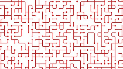 Line pattern red on white background