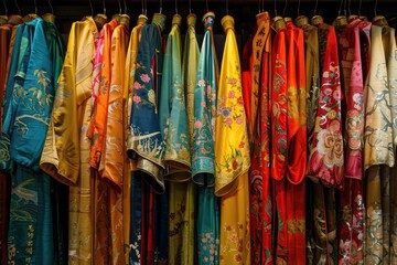 Costumes: Robes and Theatrical Collection of Colorful Beijing Opera Attires on Display