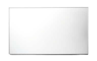 Full-length wall mirror isolated on transparent background