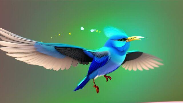 hummingbird flying ,generative ai