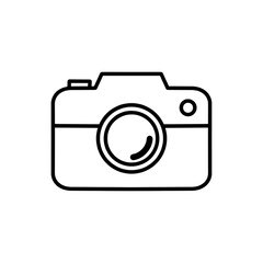 Camera Icon. Camera symbol. Camera vector icon flat, isolated on white