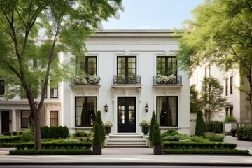 A Chicago Townhouse Exudes Classic Elegance town architecture building.