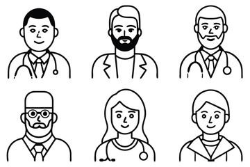 Doctor line art illustration Innovative Medical Drawing Ideas