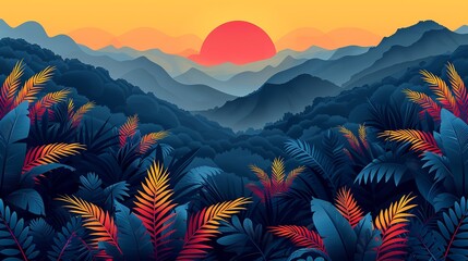 Illustrate a graphic pattern featuring repetitive motifs and contrasting colors, ideal for bold and impactful visuals. Illustration, Image, , Minimalism,