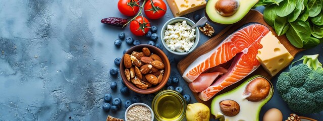 keto diet .Selective focus. Generative AI,