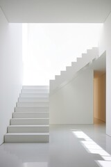 Minimalist staircase architecture building stairs.