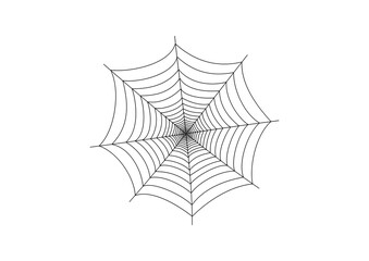 spider web vector illustration on a transparent background