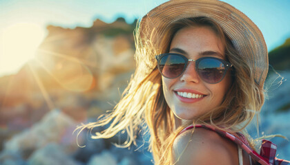 portrait of a woman in sunglasses