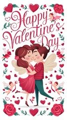 Happy Valentine's Day(Days- Illustration-typography)