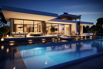 Fototapeta premium Architecture building villa house.