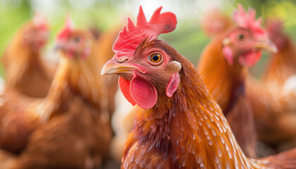 rooster in the farm