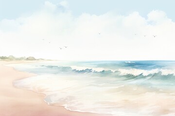 Fototapeta premium Beach landscape outdoors nature.