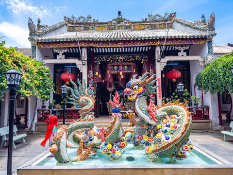 Chinese temple in Hoi An ancient town, Vietnam