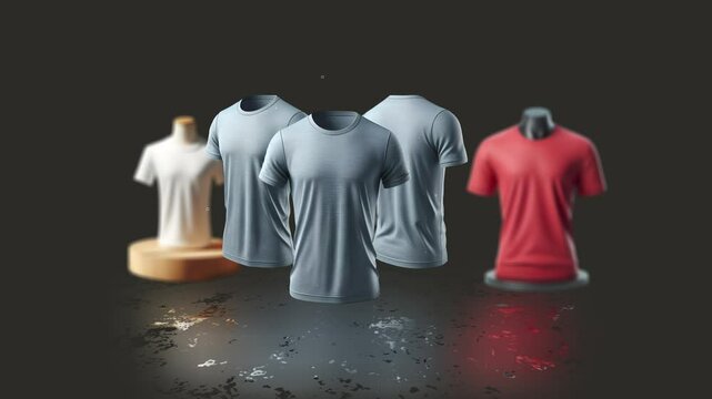 Men's clothing and T-shirts for shopping and sales