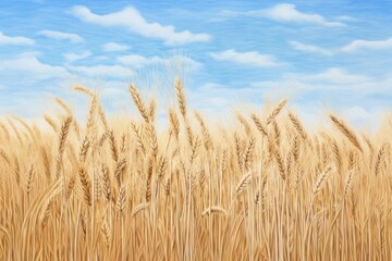 Field sky agriculture backgrounds.
