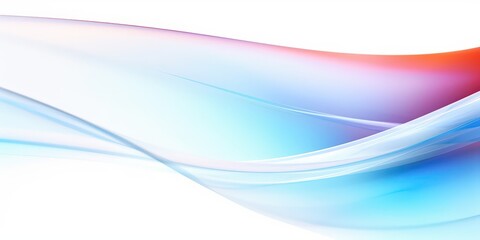 Obraz premium Abstract Wavy Gradient Background in Pink, Blue, and White